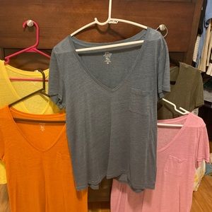 Lot of 5 J. Crew 100% Linen Tees Size M 🎉